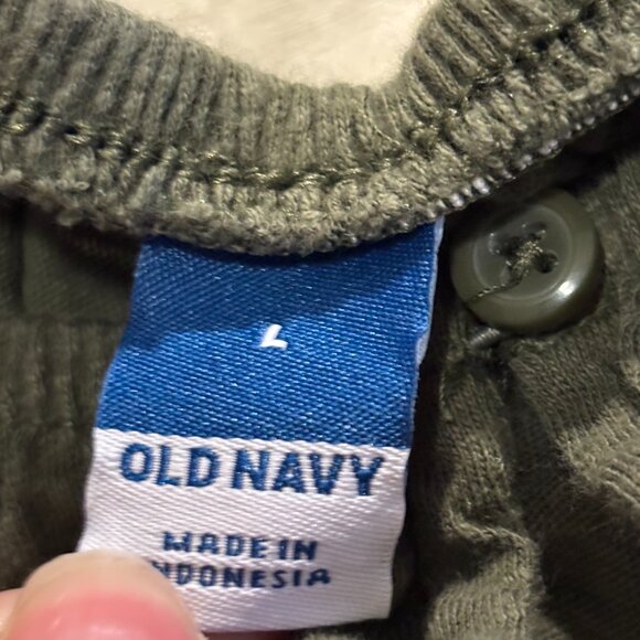 ✨ Old Navy Puff Sleeve Peasant Blouse (Olive Green) - Picture 2 of 6